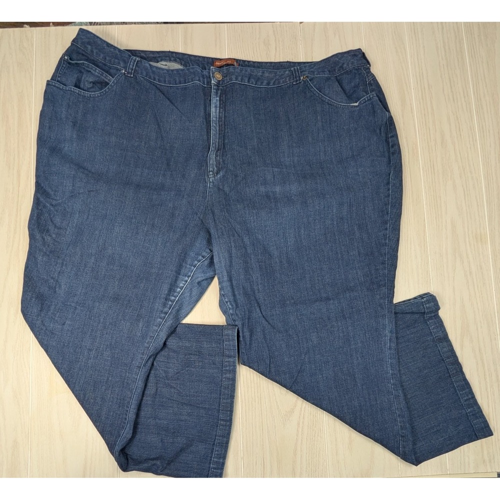 Liz & Me Signature Women's Plus Jeans 26-28? 50" waist Stretch Cotton 28"inseam